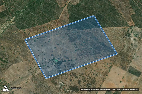 Imagem de satélite de SITIO JUREMA - Parte 1 em Inhapi - AL
