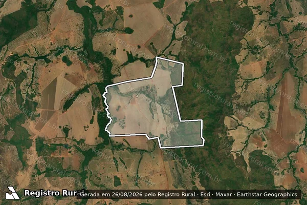 Imagem de satélite de FAZENDA  NOSSA SENHORA APARECIDA / 001 em Piranhas - GO