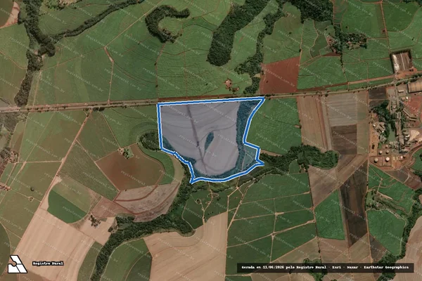 Imagem de satélite de FAZENDA RIO DAS PEDRAS - GLEBAS A e B em Pirassununga - SP