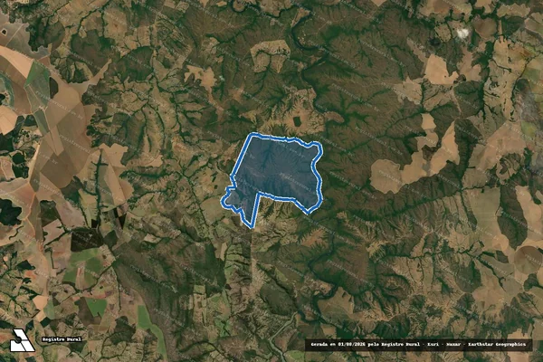 Imagem de satélite de FAZENDA MANDAGUAY - GLEBA 01 em Luziânia - GO