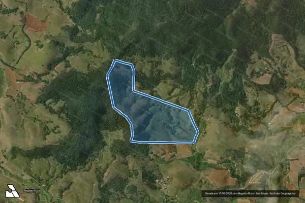 Imagem de satélite de Fazenda Vista Alegre - Fazenda Vista Alegre em São João Nepomuceno - MG