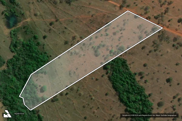 Imagem de satélite de Fazenda Rio Verde - Fazenda Rio Verde em Prata - MG