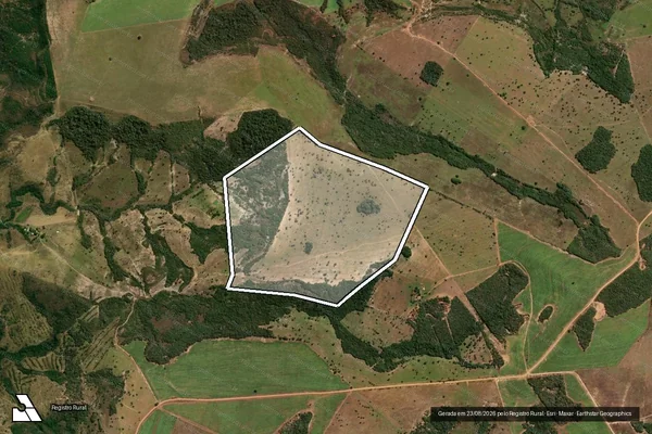 Imagem de satélite de FAZENDA SÃO ROQUE - 001 em Santa Rita do Araguaia - GO