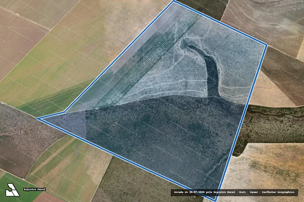 Imagem de satélite de Fazenda Oliveira IV - Parte 1 em Riachão das Neves - BA