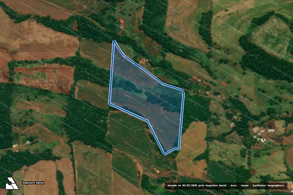 Imagem de satélite de Lote Rural n°281 da Gleba n°06 ? Colônia Salmoura - Parte 1 em São Jorge d'Oeste - PR