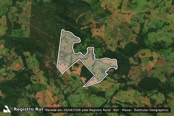 Imagem de satélite de LOTE Nº 1-FP-1, PT LTS 1,2,3,4,18 E 19, GL10 -COL. SÃO JOÃO DO SUL - Parte 1 em Guaraniaçu - PR