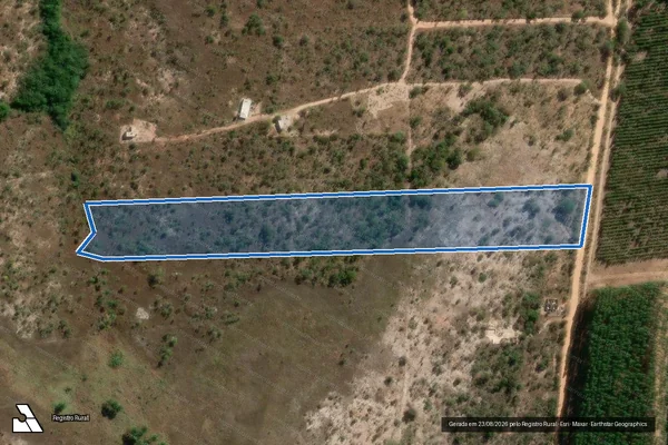 Imagem de satélite de Fazenda Santa Cruz - Gleba 191 em Três Marias - MG
