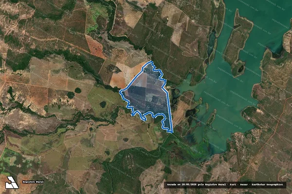 Imagem de satélite de FAZENDA CAPIM CRU - Gleba GLEBA A em São João d'Aliança - GO