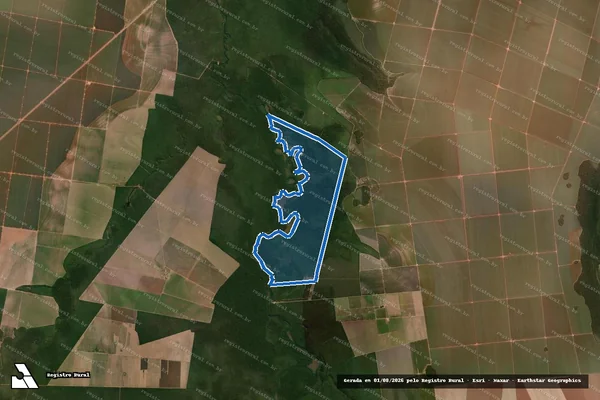 Imagem de satélite de FAZENDA ARCO IRIS II - Parcela 1 em Sapezal - MT