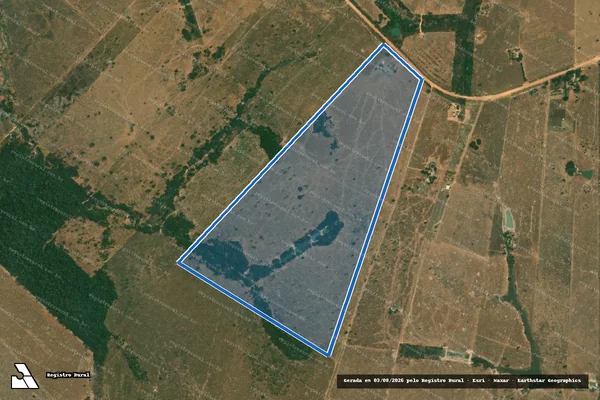 Imagem de satélite de Fazenda Santo Antônio - Lote 51/B - Sitio Santa Maria em Carlinda - MT