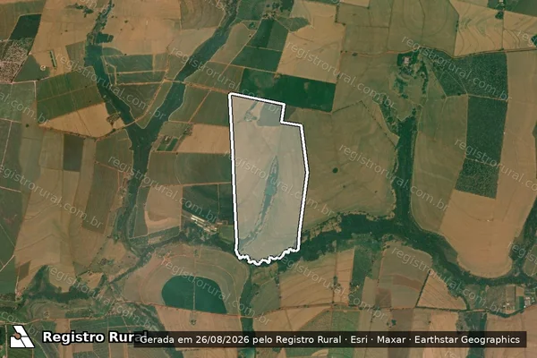 Imagem de satélite de Fazenda Alegria - Fazenda Alegria - Gleba A em Monte Azul Paulista - SP