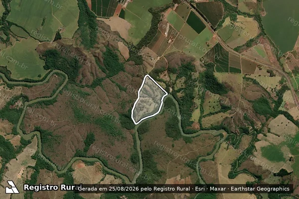 Imagem de satélite de Lote 37 ? PA Quebra Anzol - Parte 01 em Serra do Salitre - MG