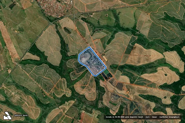 Imagem de satélite de ESTÂNCIA CLEALCO Matr. 9.783 - PARTE 1 em Clementina - SP