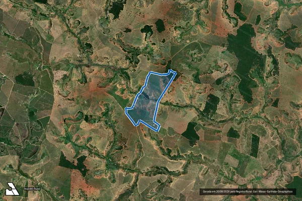 Imagem de satélite de Fazenda Santa Clara - Gleba B em Carlos Chagas - MG