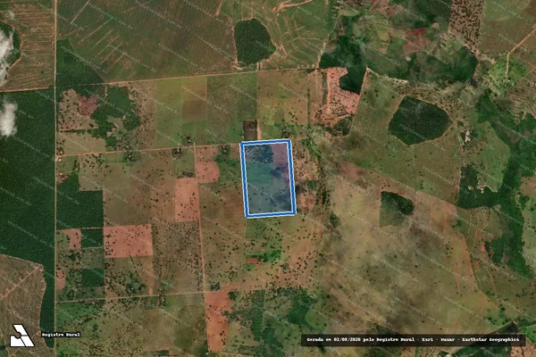 Imagem de satélite de Projeto de Assentamento Aroeira - LOTE 08 em Chapadão do Sul - MS
