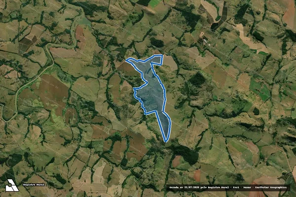 Imagem de satélite de FAZENDA MACAÚBA - GLEBA 02 em Passos - MG