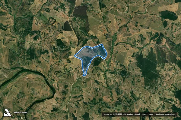 Imagem de satélite de FAZENDA NITEROI - GLEBA A em Carlos Chagas - MG