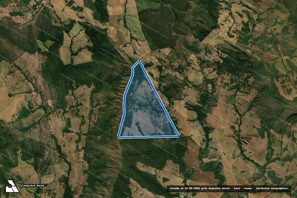 Imagem de satélite de Fazenda Itambé ou Chapada em Jaraguá - GO