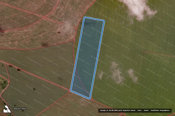 Imagem de satélite de Fazenda São Sebastião - Parte 1 em Campo Florido - MG
