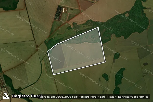 Imagem de satélite de Fazenda Fortaleza - Área B - Parte 1 em Maracaju - MS