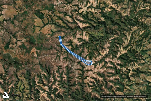 Imagem de satélite de FAZENDA SERRA SELADA OU PEDRÕES  - Parte 4 em Tiros - MG