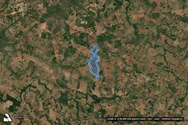 Imagem de satélite de FAZENDA MORRO E ÁGUA BRANCA - Parte 1 em Santa Terezinha de Goiás - GO