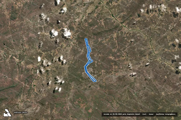 Imagem de satélite de FAZENDA AREIAS - Parte 1 em Aiuaba - CE