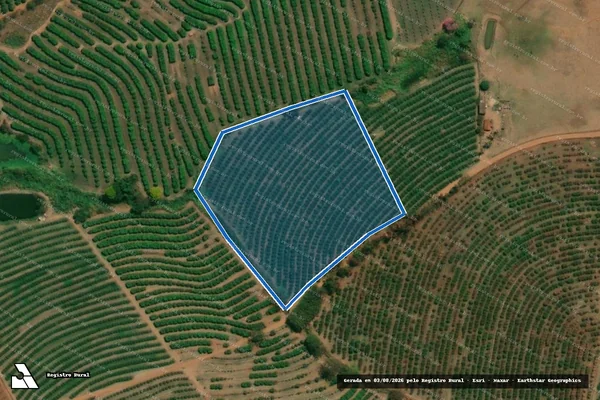 Imagem de satélite de SÍTIO SÃO BENEDITO - Matricula 18.845 ? Gleba A em Monte Alto - SP
