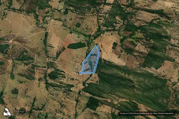 Imagem de satélite de FAZENDA ALEGRETE - Parcela 1 em Jaraguá - GO