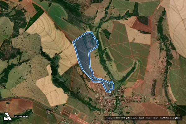 Imagem de satélite de CHACARA SANTA MARIA - Matrícula 53.515 em Campo Florido - MG