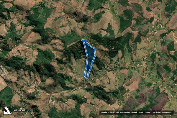 Imagem de satélite de Sitio Cantinho do Céu - PARCELA 04 em Chalé - MG