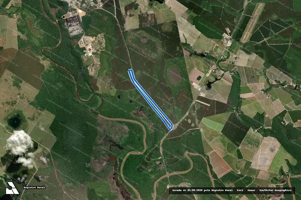 Imagem de satélite de Fazenda Nova Boca Aberta / Fazenda Nova Boca Aberta – Gleba B em Mucuri - BA