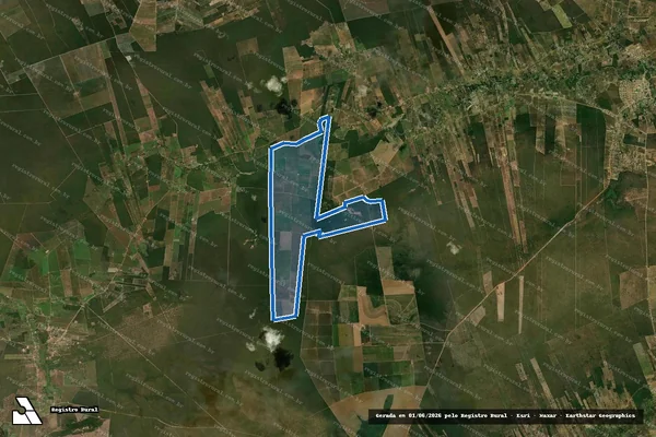 Imagem de satélite de FAZENDA GUARANY em Baianópolis - BA