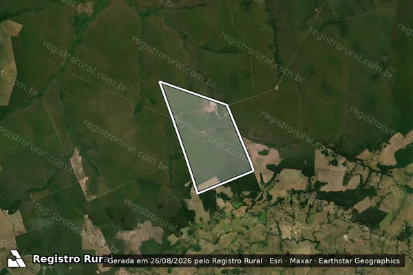 Imagem de satélite de Fazenda Primavera - Parcela 1 em Salto do Céu - MT