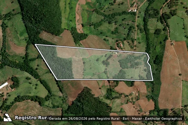 Imagem de satélite de LOTE RURAL N° 10 DA GLEBA 24-FB-COLONIA MISSOES-FRANCISCO BELTRAO-PR - Parte 1 em Nova Esperança do Sudoeste - PR