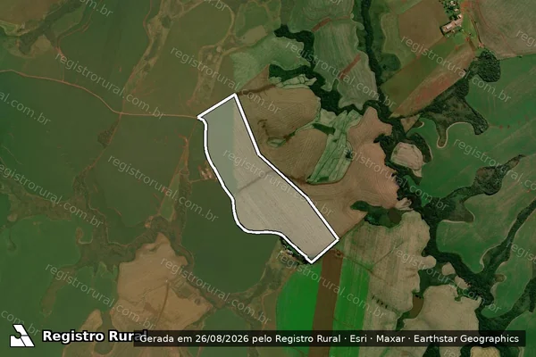 Imagem de satélite de AGROPECUÁRIA ALDINO NEULS LTDA em Santa Bárbara do Sul - RS