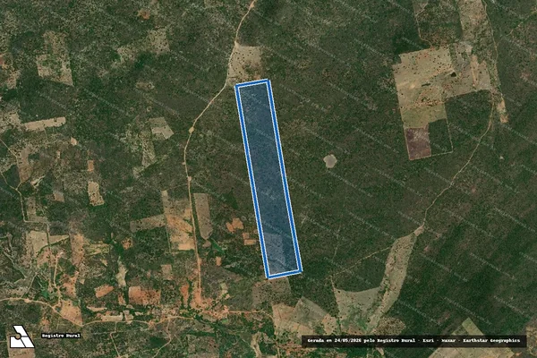 Imagem de satélite de Faz. Preces dos Bezerros - Parte 1 em Mirandiba - PE