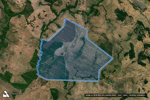 Imagem de satélite de LOTE 123 LOTº SAVANA ? GLEBA VALE DAS CUNHAS - Parte 1 em Bandeirantes do Tocantins - TO