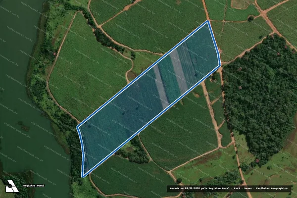 Imagem de satélite de FAZENDA BOM JESUS GLEBA 1 A - Parte 1 em Turiúba - SP