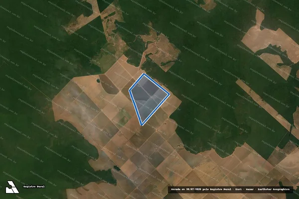 Imagem de satélite de Fazenda Siqueira - Matricula 3032 em Brasnorte - MT