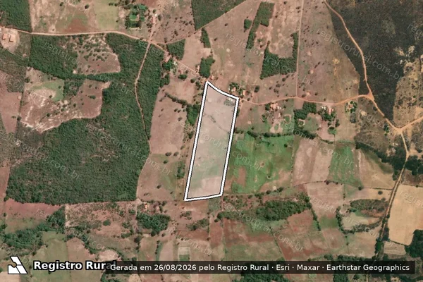 Imagem de satélite de SÍTIO SÃO JOAQUIM - Parte 1 em Gameleiras - MG
