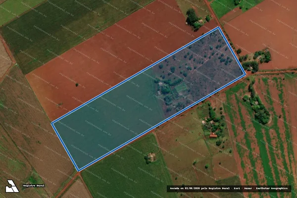 Imagem de satélite de P.A. CAPAO BONITO II - Lote 26 em Sidrolândia - MS