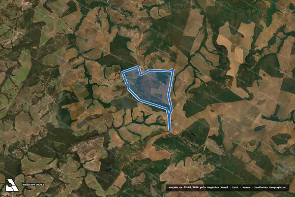 Imagem de satélite de GLEBA GARÇA A - Parte 6 em Pontal do Araguaia - MT