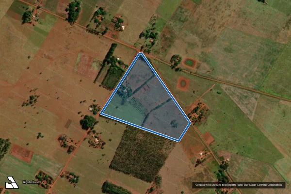 Imagem de satélite de PROJETO DE ASSENTAMENTO BARRA NOVA - Lote 084 em Sidrolândia - MS