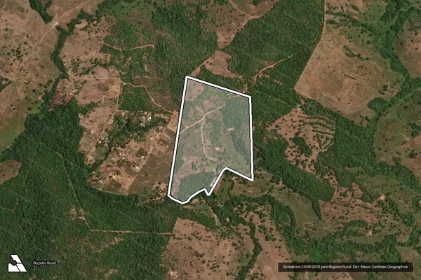 Imagem de satélite de Fazenda Alice-Parte do Lote 79-Lot. Monte Santo Fls. 04 - Gleba 02 em Monte Santo do Tocantins - TO