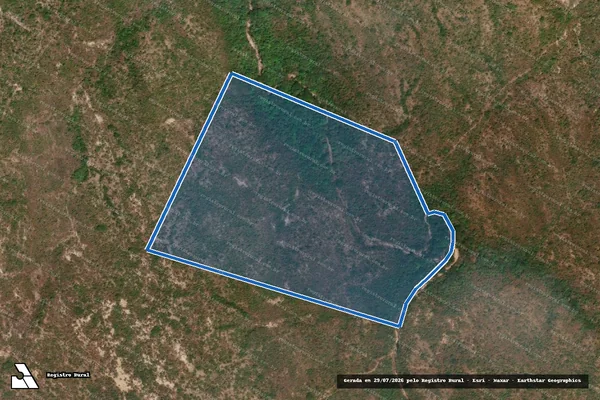 Imagem de satélite de FAZENDA CHAPADA DA FURQUILHA - Gleba E - Gleba 04 em Nova Roma - GO