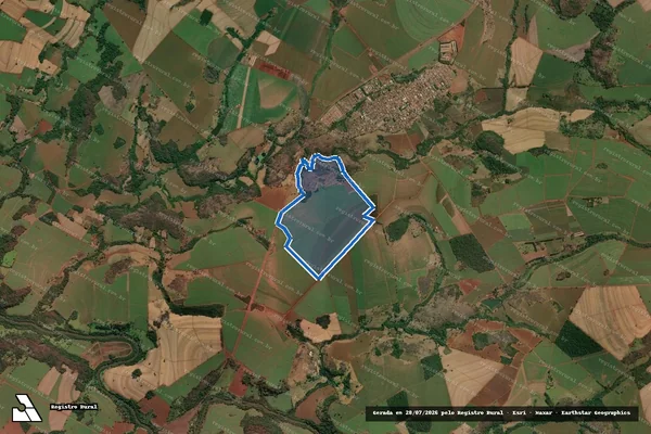 Imagem de satélite de Fazenda Santa Zélia - Fazenda Santa Zélia em São José da Bela Vista - SP