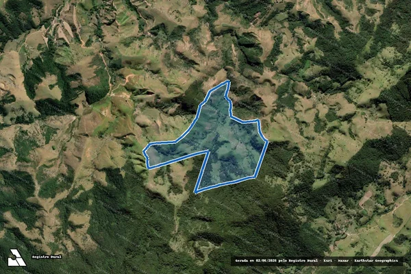 Imagem de satélite de PASTO GUATAMBU - Parcela 1 em Guaratinguetá - SP