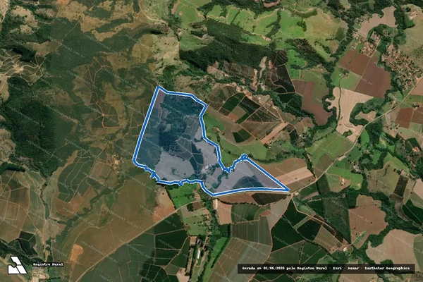 Imagem de satélite de Cordeiro da Serra - Parcela 1 em Campos Gerais - MG