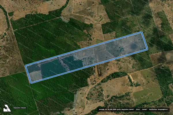 Imagem de satélite de Lote 260, PA Lagoa da Onça - Lote 260 em Formoso do Araguaia - TO